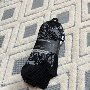 Quiksilver Black and Gray Low Cut Socks - 5Pairs